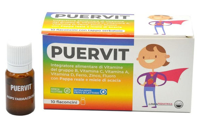 agips farmaceutici puervit 10 flaconcini 10 ml agips farmaceutici