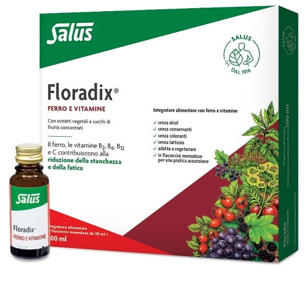 eurosalus vr floradix monodose 10 flaconcini da 20 ml floradix ean 4004148047305