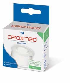 nova argentia cerotto adesivo in rocchetto ceroxmed in seta aerato ipoallergenico bianco 500x25 cm 1 pezzo ceroxmed