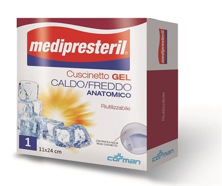 corman medipresteril cuscinetto caldofreddo anatomico 11x24cm riutilizzabile medi presteril ean 8016867000314