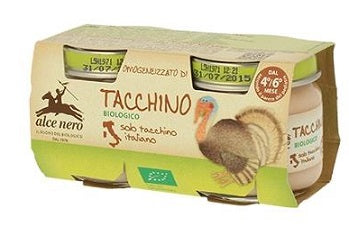 alce nero omogeneizzato di tacchino baby food bio 2 x 80 g alce nero ean 8009004810532