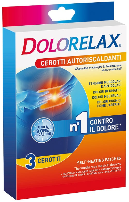 euritalia dolorelax cerotto effetto caldo 3 pezzi dolorelax ean 8017331047286