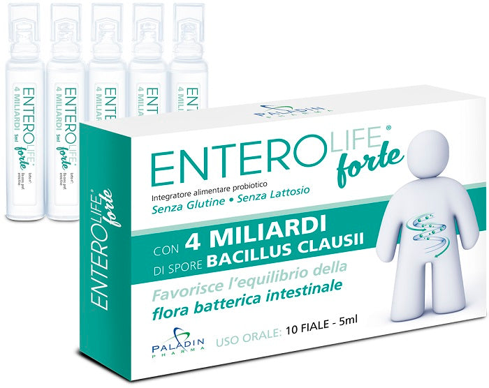 paladin pharma enterolife forte 4 miliardi 10 fiale da 5 ml ean 8052049550079