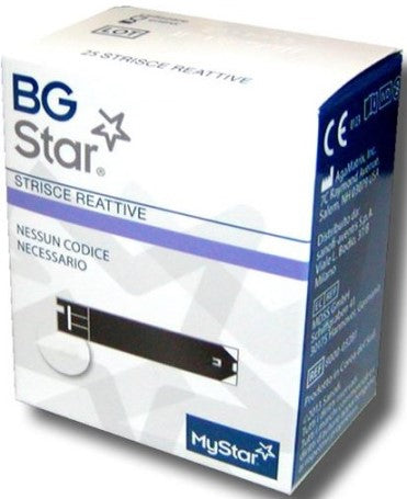 sanofi diagn strisce reattive misurazione glicemia bgstar mystar 50 pezzi bgstar ean 8051772540043