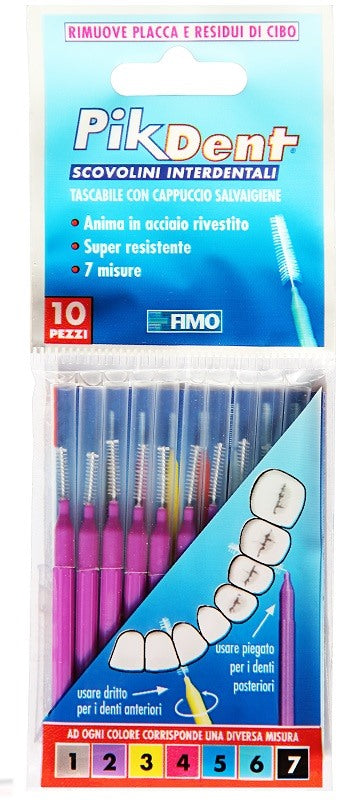 fimo pikdent stuzzicolino 2 viola 10 pezzi fimo ean 8028518000772