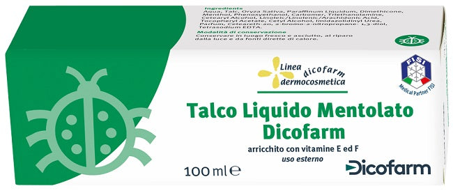 dicofarm dicofarm talco liquido mentolato 100 ml dicofarm