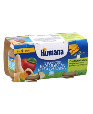 humana italia humana omogeneizzato melabanana bio 2 vasetti 100 g humana ean 8031575961023