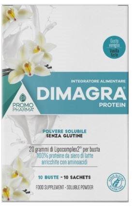 promo pharma dimagra protein polvere solubile gusto vaniglia 10 bustine promopharma ean 8056697810684
