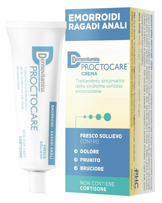 pasquali dermovitamina dermovitamina proctocare crema emorroidi ragadi anali 30 ml con cannula dermovitamina ean 8032738384673