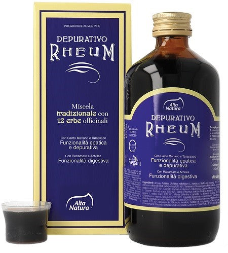 inalme depurativo rheum miscela erbe officinali 250 ml alta natura ean 8050534211481