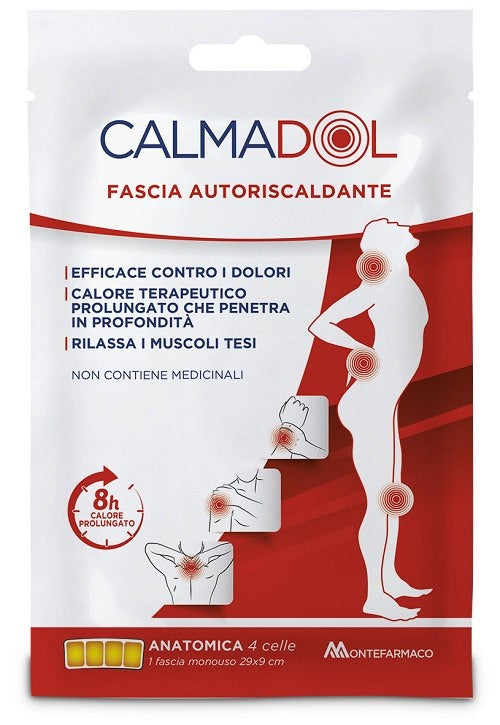 montefarmaco calmadol fascia autoriscaldante lombare 1 pezzo calmadol ean 8004995450866