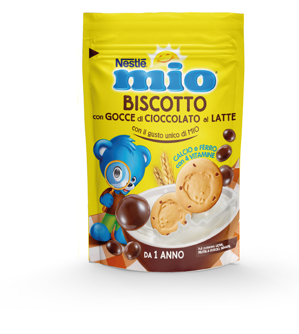 nestle italiana mio biscotto gocce cioccolato al latte 150 g nestle ean 8000300415827
