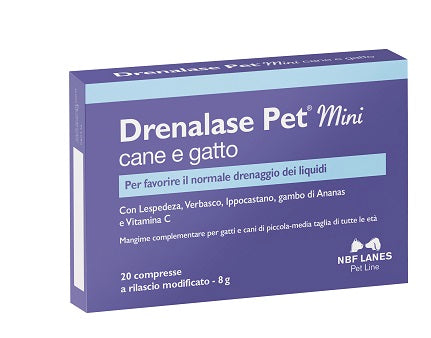 nbf lanes vet drenalase pet mini cane gatto 20 compresse n b f lanes ean 8056590989869