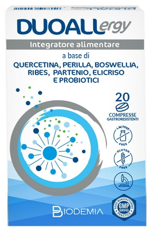 global pharmacies partner srl duoallergy 20 compresse gastroresistenti ean 8055713640021