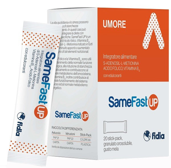 fidia farmaceutici samefast up 20 stick pack granulato orosolubile gusto ananas samefast ean 8033661803460