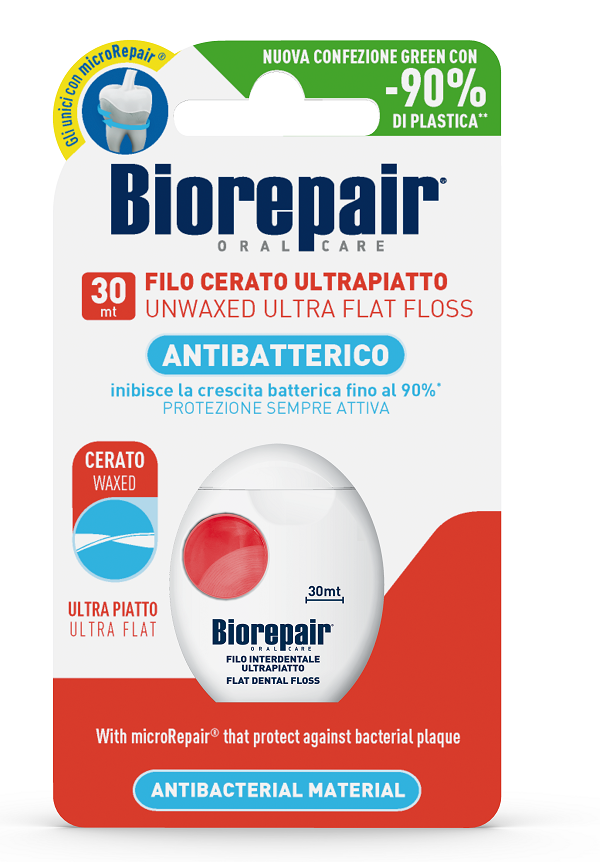 euritalia biorepair oral care antibatterico filo non cerato ultrapiatto denti sensibili 255 metri biorepair ean 8017331058268