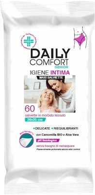 alsipharma daily comfort senior panni detergenti igiene intima 60 pezzi dayli comfort ean 8009432020992
