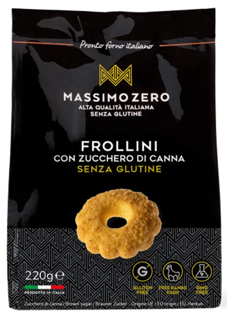 nuova terra massimo zero frollini zucchero di canna 220 g massimo zero ean 8052747935055