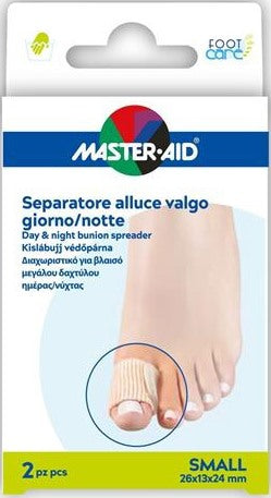 pietrasanta divaricatore alluce giornonotte master aid footcare small 2 pezzi d11 master aid ean 8032956145292