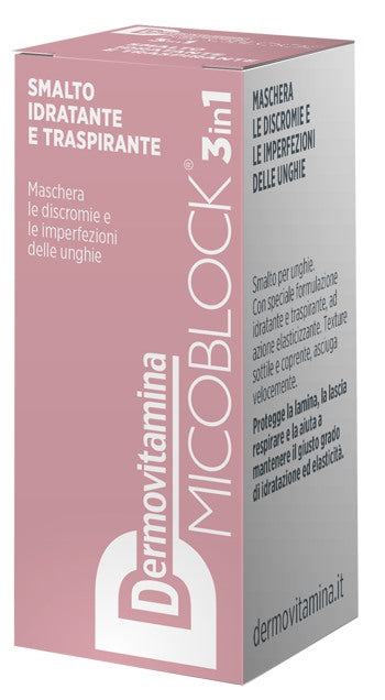 pasquali dermovitamina dermovitamina micoblock 3 in 1 smalto idratante e traspirante nude 5 ml dermovitamina ean 8032738385601