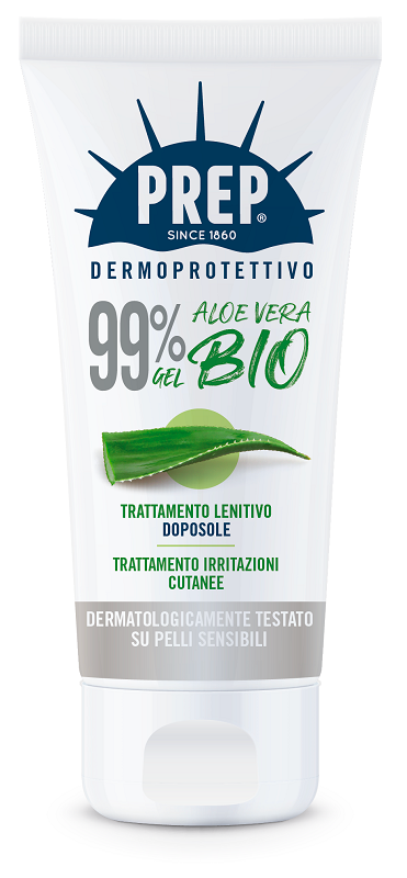euritalia prep dermoprotettivo 99 gel aloe vera bio trattamento lenitivo doposole irritazioni cutanee 150 ml prep ean 8017331072189