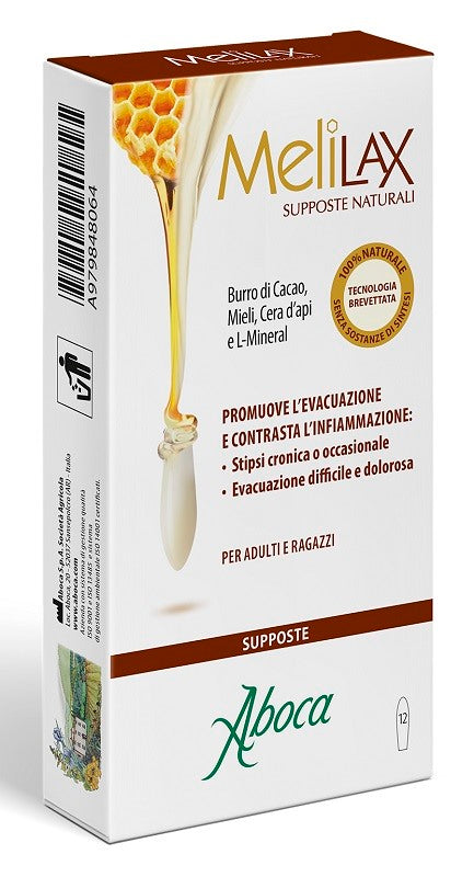 aboca melilax 12 supposte aboca ean 8032472021551