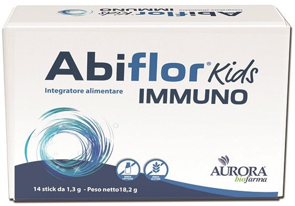 aurora biofarma abiflor kids immuno 14 stick orosolubili aurora
