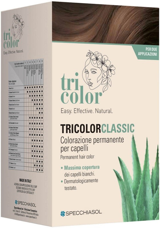 specchiasol named tricolor classic 532 cioccolato 2 tubi 50 ml 2 shaker 50 ml 4 bustine 8 ml tricolor ean 8002738984111