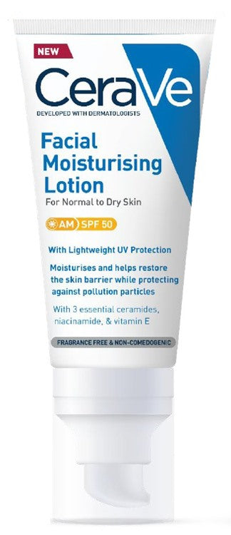 loreal cerave cerave crema viso idratante spf50 50 ml cerave ean 3337875814652