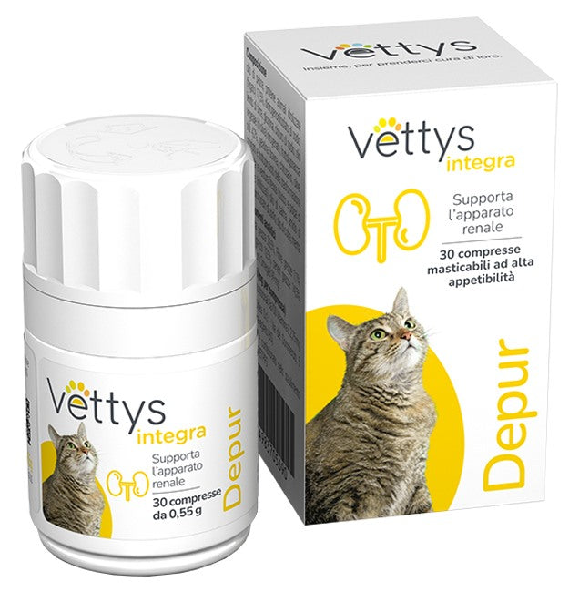 pharmaidea veterinaria vettys integra depur gatto 30 compresse masticabili