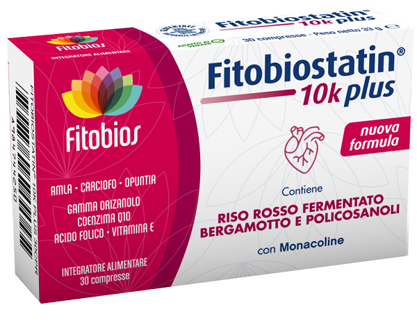 fitobios fitobiostatin 10k plus 30 compresse fitobios ean 8053782430154