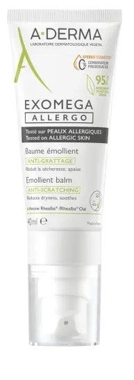 pierre fabre exomega allergo cs balsamo emolliente anti prurito 40 ml a derma ean 3282770149807