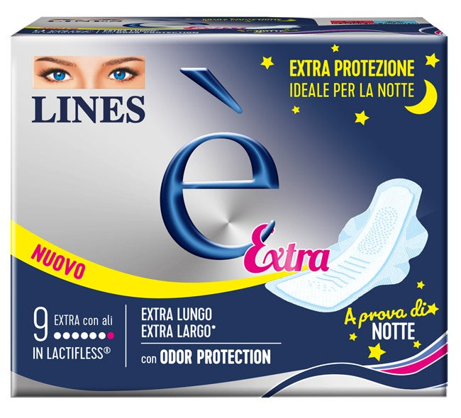 fater femcare lines e extra carry pack 9 pezzi lines ean 8001480407800