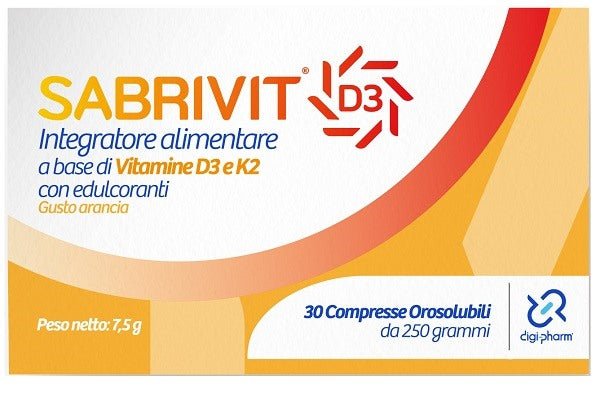 digi pharm di vent sabrivit d3 30 compresse orosolubili gusto arancia