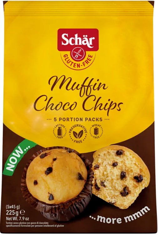 schar uno schar muffin choco chip 225 g schar ean 8008698041277