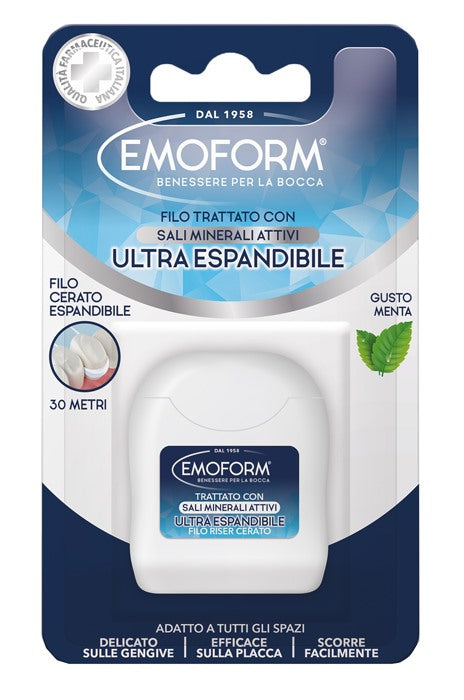 polifarma benessere emoform filo interdentale ultraespandibile 30m ean 8056772950885