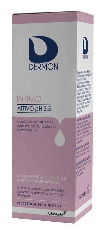 alfasigma dermon intimo attivo ph 35 250 ml dermon