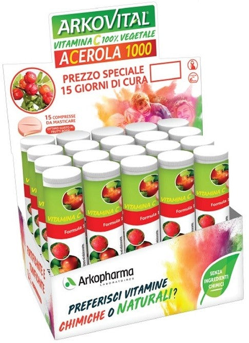 arkofarm arkovital acerola 1000 15 compresse arkofarm ean 3578830124526