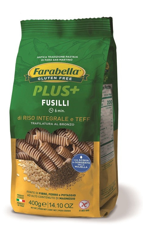 bioalimenta farabella fusilli riso integrale e teff 400 g farabella ean 8056774003947