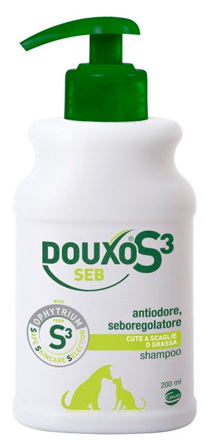 ceva salute animale douxo s3 seb shampoo flacone 200 ml ceva ean 3411113009922