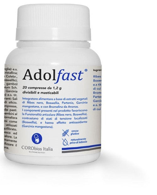 corobios italia adolfast 20 compresse masticabili in flacone