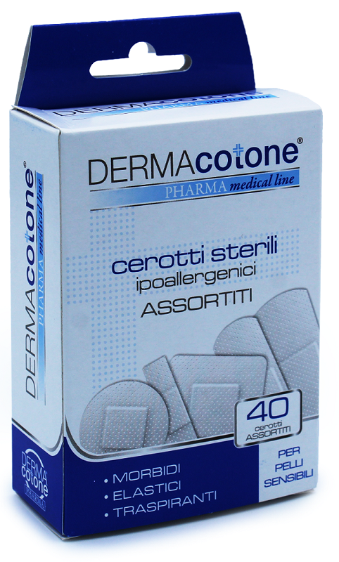 da ma distribuzione cerotto ipoallergenico dermacotone misure assortite 40 pezzi dermacotone ean 8052283170774