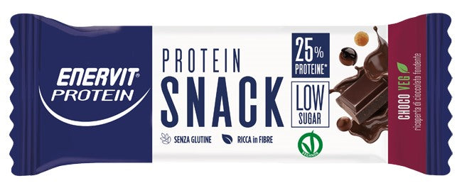 enervit enervit protein snack choco veg low sugar 33 g x 25 pezzi enervit ean 8007640825569
