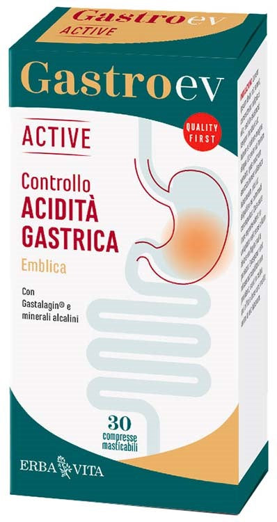 erba vita group gastro ev active 30 compresse erba vita ean 8056992942004