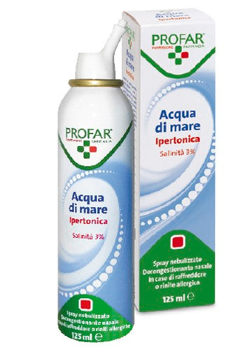 federfarma co acqua di mare spray ipertonica 3 profar 125 ml profar