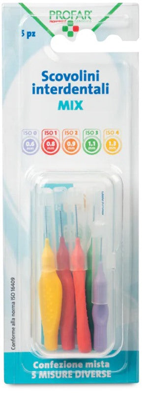 federfarma co profar kit scovolini 5 pezzi profar