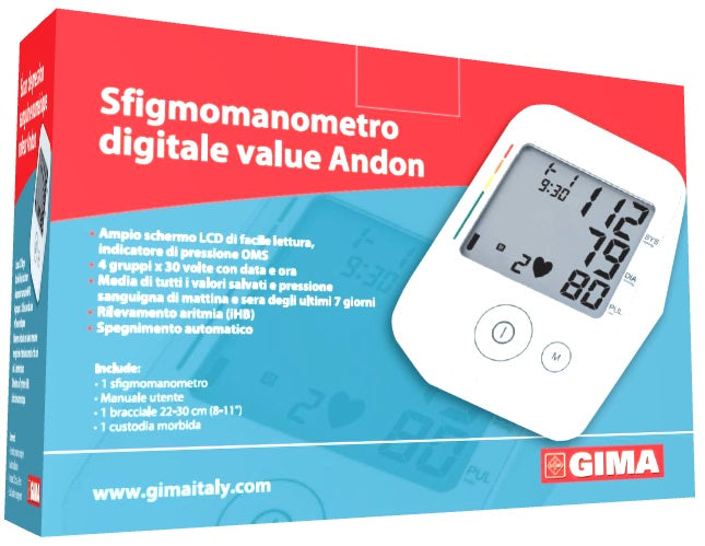 gima misuratore pressione andon gima ean 8023279329018