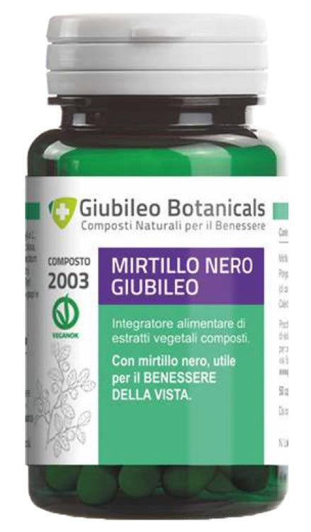 giubileo botanicals di e g giubileo botanicals mirtillo nero 50 capsule ean 8056446550038
