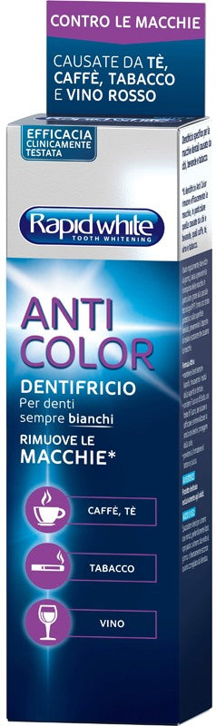 icim bionike rapid white dentifricio anticolor 75 ml rapid white ean 8029041301015