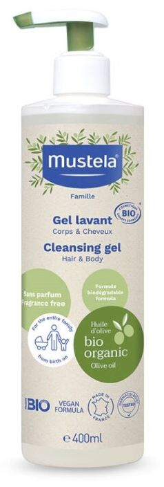 lab expanscience italia mustela gel detergente bio 400 ml mustela ean 3504105037956